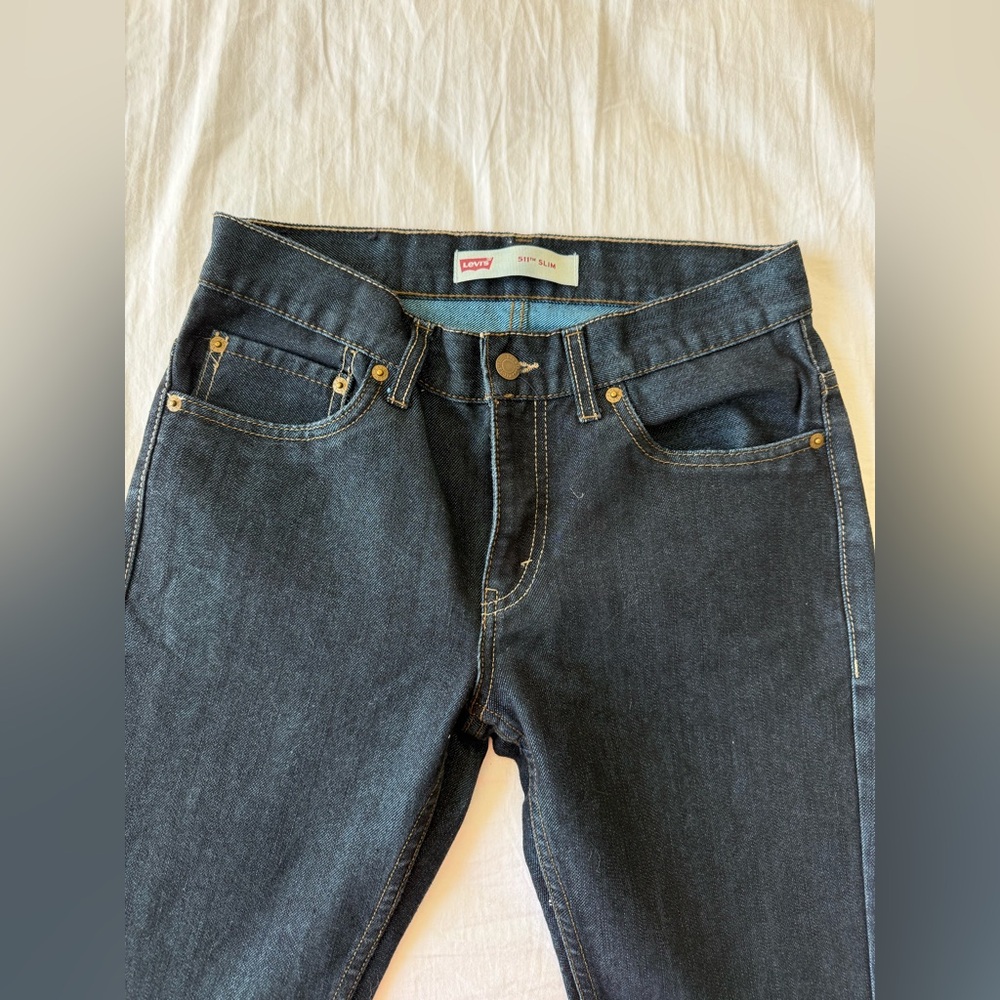 Levi's Men's Slim Jeans in Dark Blue size 28